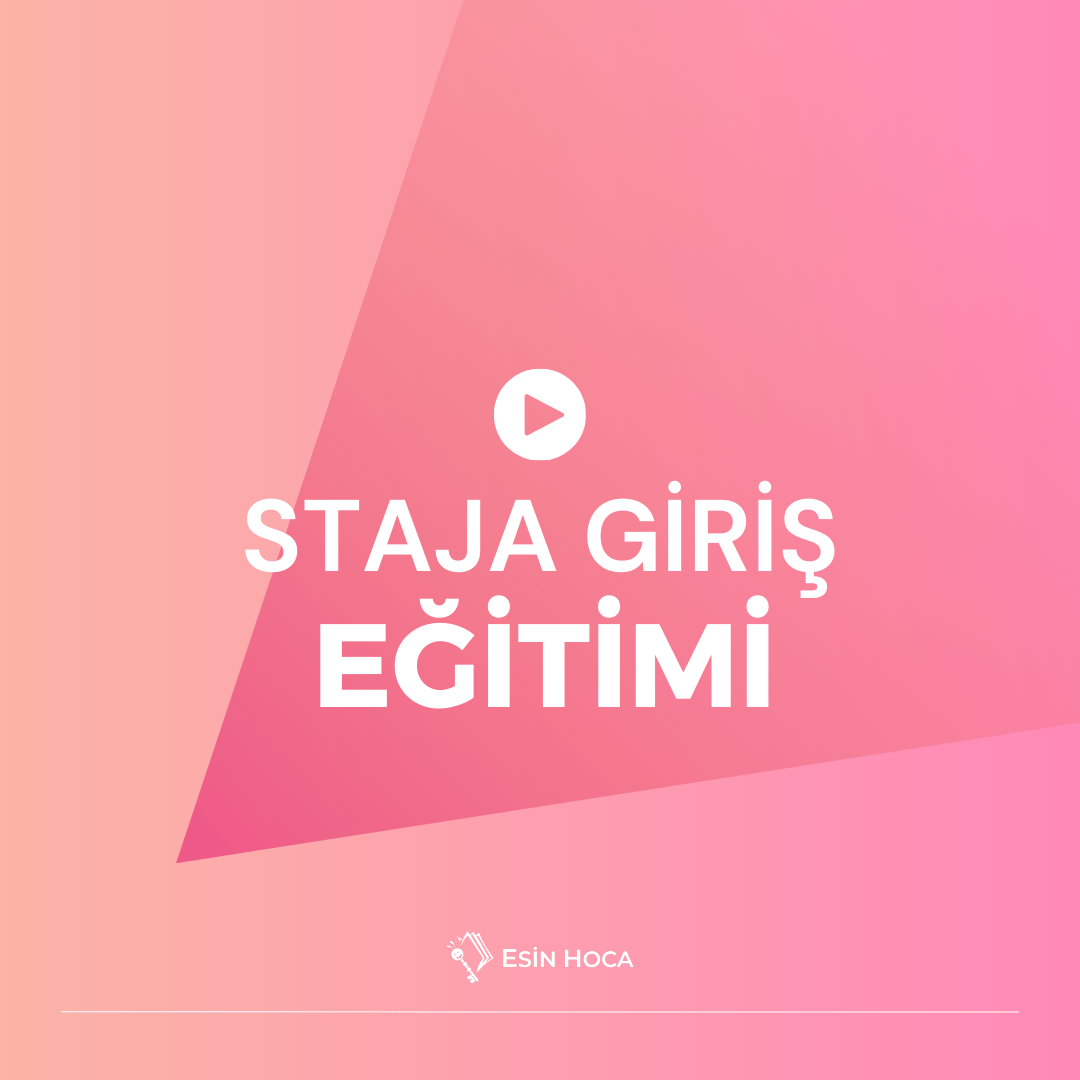Staja Giriş Sınavı Eğitimleri
